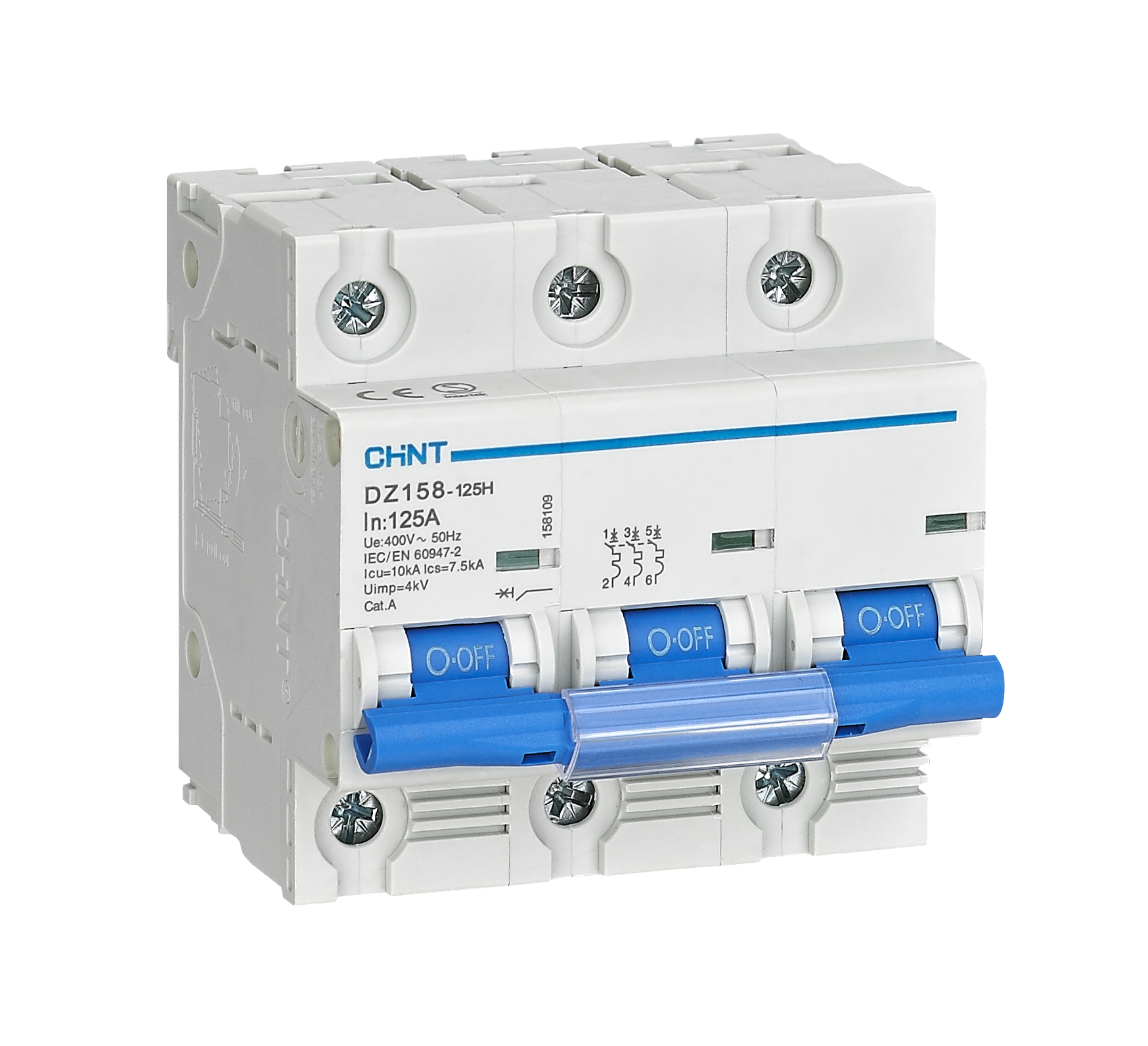 DZ158-125H  125A  3P-MCCB